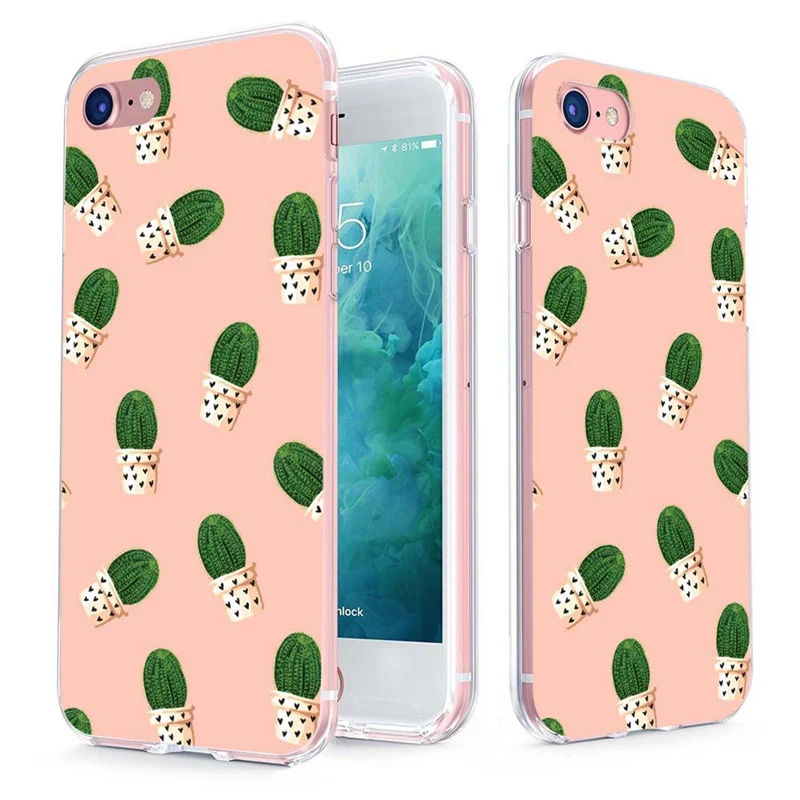 MLCRIYG Soft Phone Case For iPhone 6 6S Plus 7 7Plus 8Plus X TPU Colorful Landscape Flower Flora Pattern Fundas C059 |