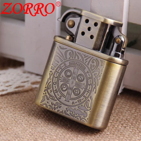 Латунные металлические керосиновые зажигалки ZORRO Constantin новая Мужская коллекция