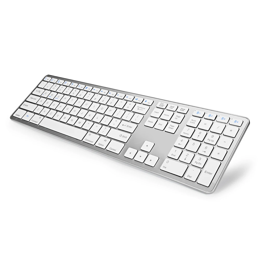 BK418 Беспроводная Bluetooth клавиатура ультра тонкий дизайн 104 клавиш для iOS Android