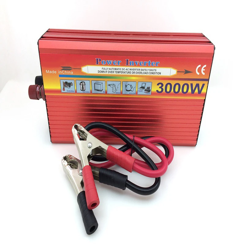 3000W Solar Car Power Inverter DC 24V to AC 220V Modified Sine Wave Vehicle Mounted Charger | Автомобили и мотоциклы