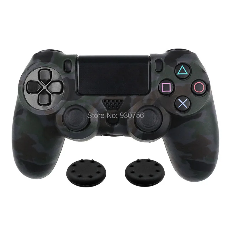 Камуфляжный силиконовый резиновый чехол с гелевой крышкой для Playstation 4 PS4 Slim Pro |