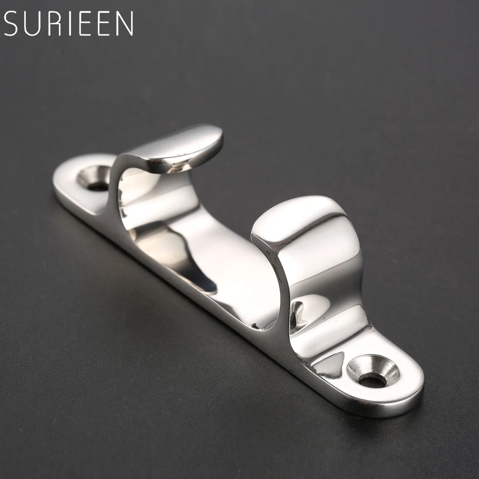 SURIEEN 4 дюйма 100 мм серебристый цвет 316 из нержавеющей стали прямой Fairlead Bow Chock Boat