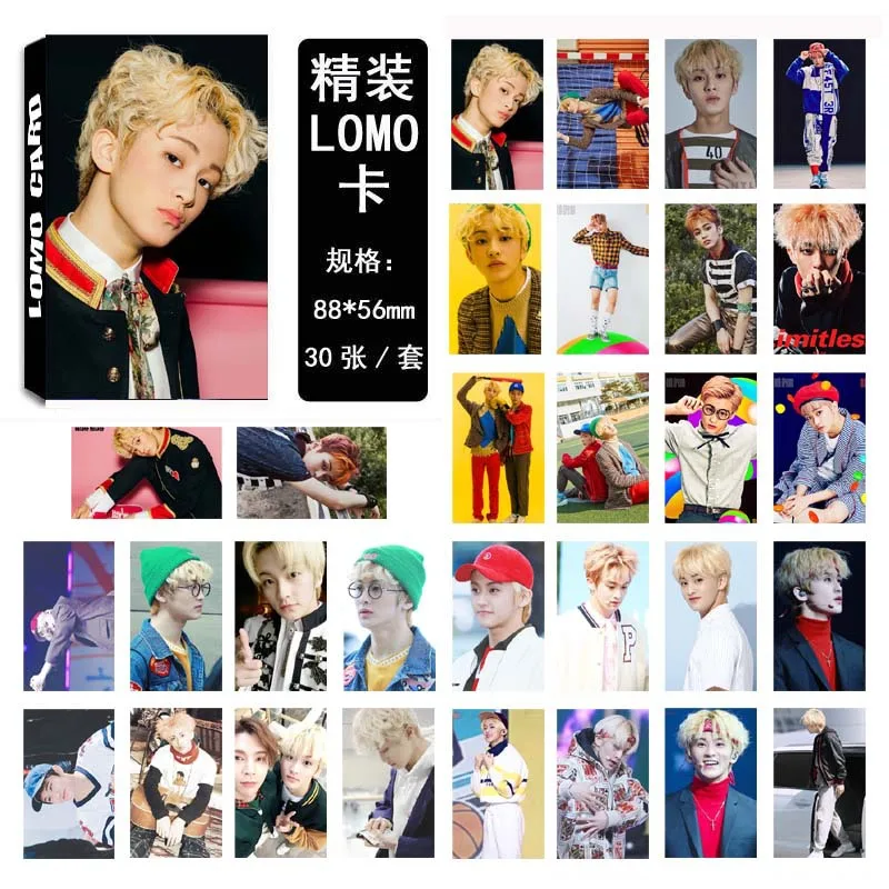 Kpop NCT127 коллективный одиночный LOMO в штучной упаковке набор из 30 неограниченных My