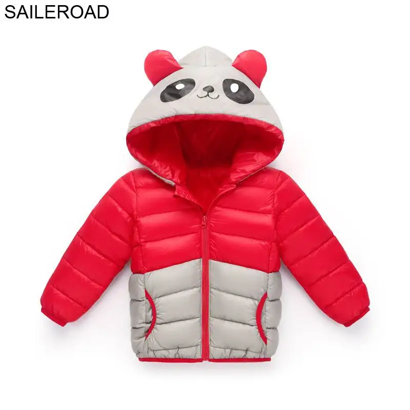 SAILEROAD/маскарадный костюм с пандой для детей от 3 до 8 лет зимняя детская верхняя одежда белое пуховое пальто теплый пуховик для мальчиков и девочек
