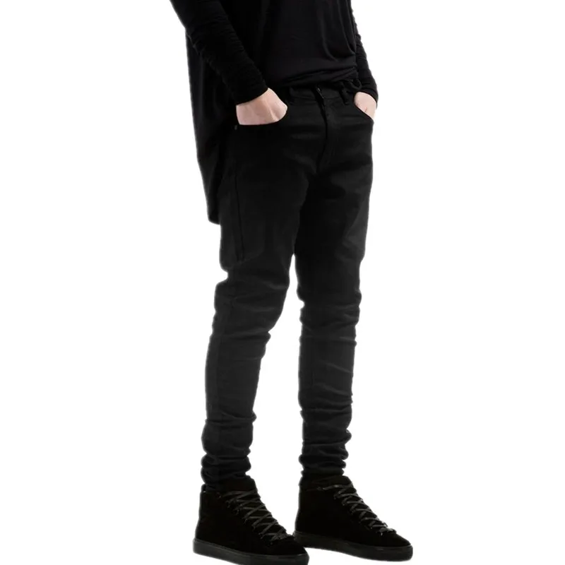 Джинсы мужские рваные скинни брюки из денима swag в стиле хип хоп байкерские