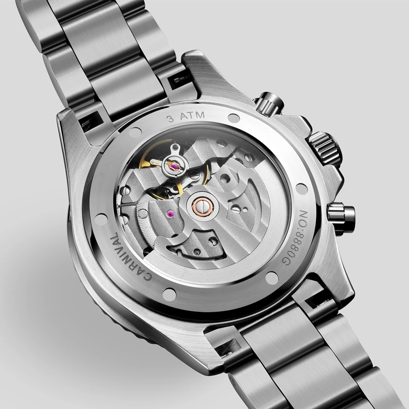 Moonphase мужские часы люксовый бренд механические Автоматические ролевые деловые