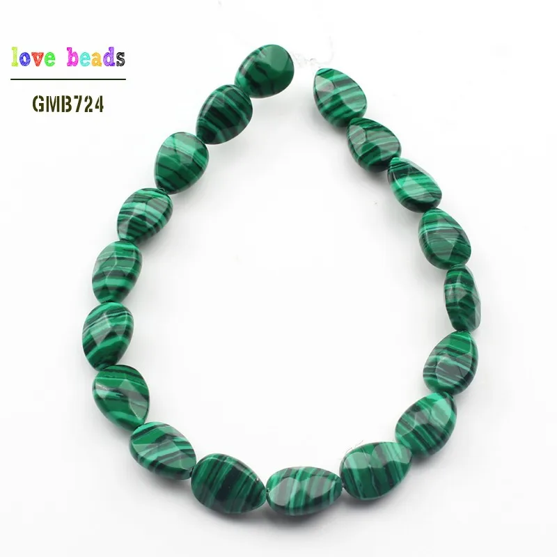 green malachite Натуральные граненые капли воды черные Агаты песчаник камень бусины 8*11 мм для изготовления ювелирных изделий 18 шт Бусины - Цвет: green malachite