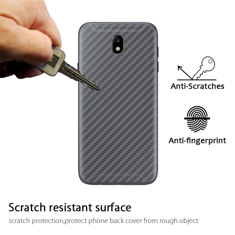 5 упаковок 3D наклейка из углеродного волокна задняя пленка для Samsung Galaxy J5 J3 J7 2017 J1
