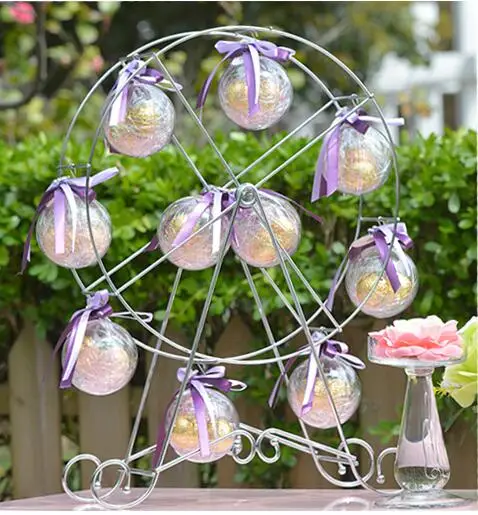 Бесплатная доставка диаметр 7 см прозрачный шар Свадебная коробка с алфавитом 60