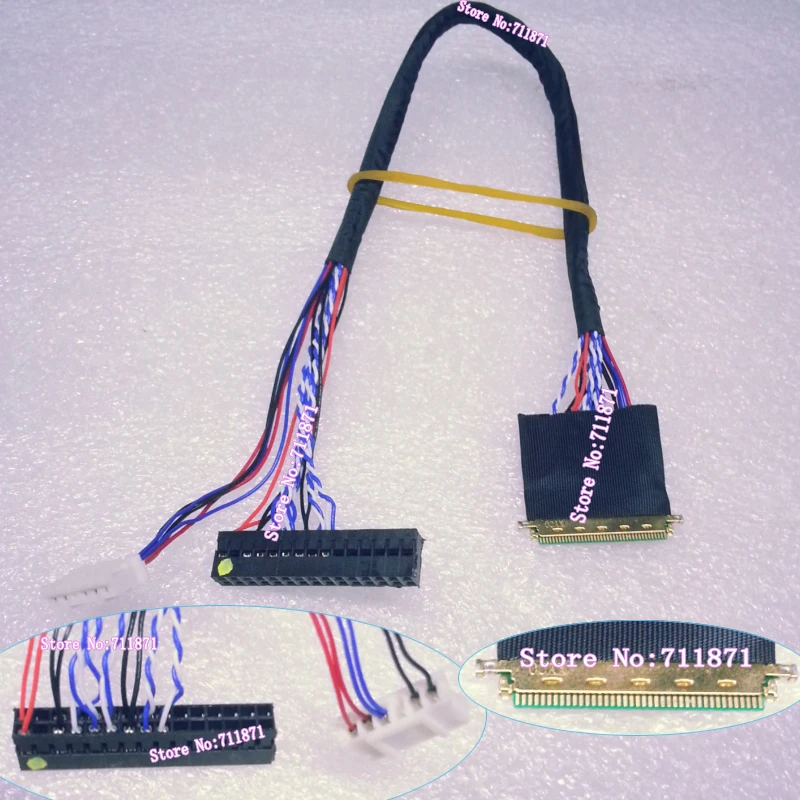 4 шт. 0 5 Шаг I-PEX 40P светодиодный ЖК-экран кабель Линия 10 1 13 3 14 15 6 17 дюймов ЖК-панель
