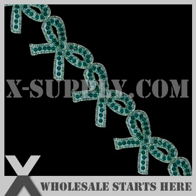 

Free Shipping Green Beads Applique Beaded Trim for Wedding Bridal Sash,Headband and Shoe/Wholesale Bulk