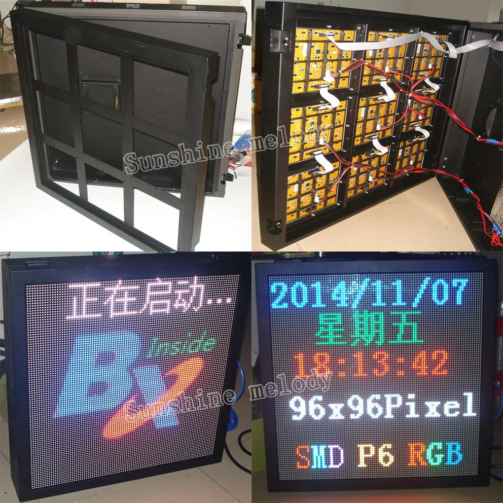 AliExpress P6 RGB светодиодный модуль, открытый полноцветный светодиодный дисплей SMD 3IN 1 RGB светодиодный панельный свет