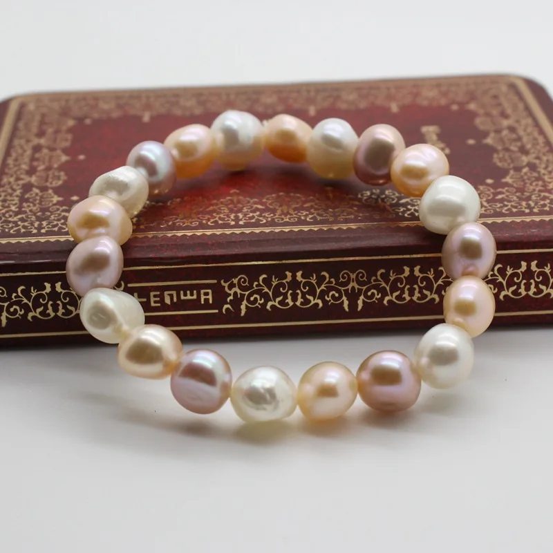 Новый стиль барокко Жемчуг Браслет смешанный цвет Мода Кеши натуральный