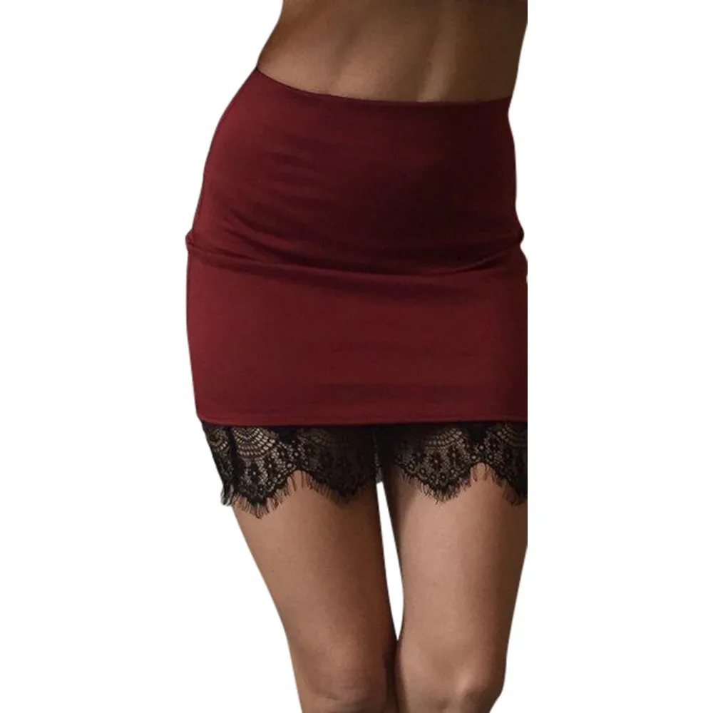 Новинка 2019 весна-лето Женский карандаш с высокой талией и коротким подолом