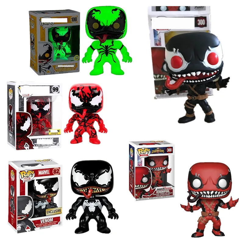 1 шт. Funko pop чудо яд тематическая фигурка #300 Venompool #82 #99 #100 Коллекционная модель