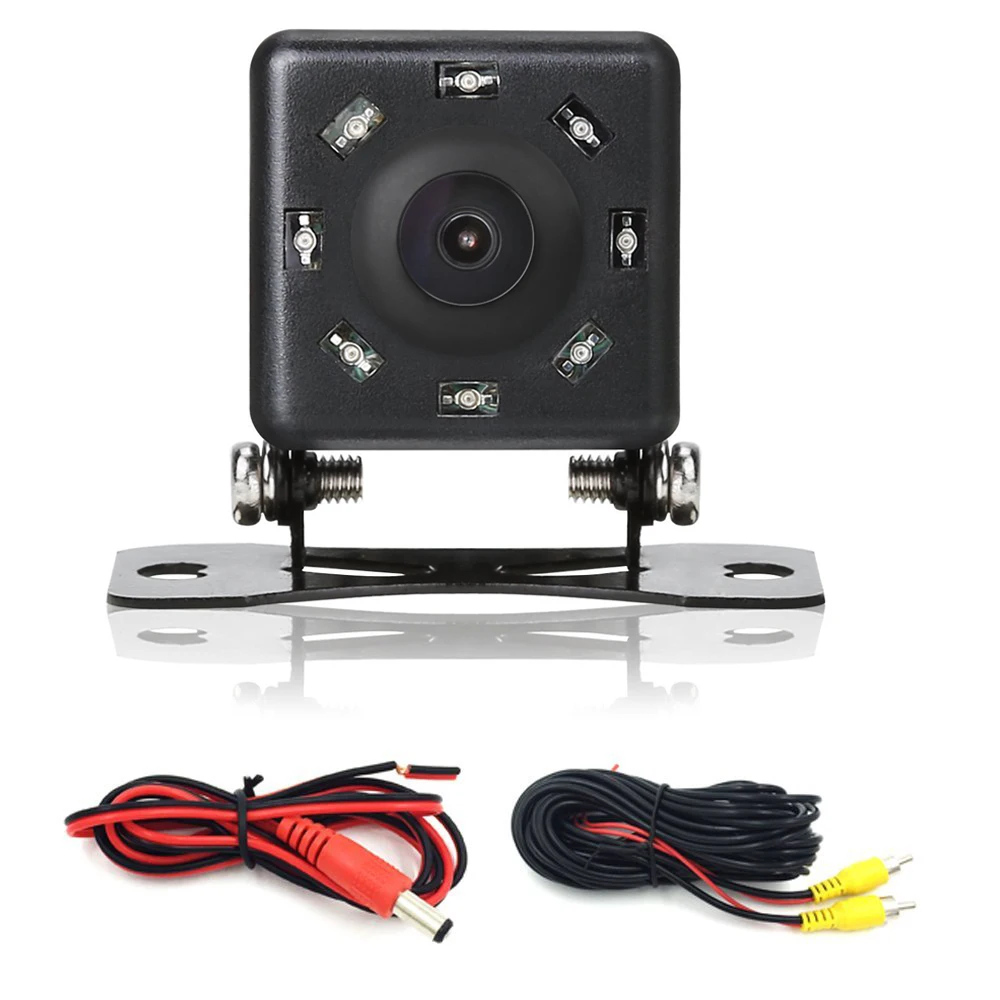 Парковочная Автомобильная камера заднего вида с 8 светодиодами HD CCD ночного
