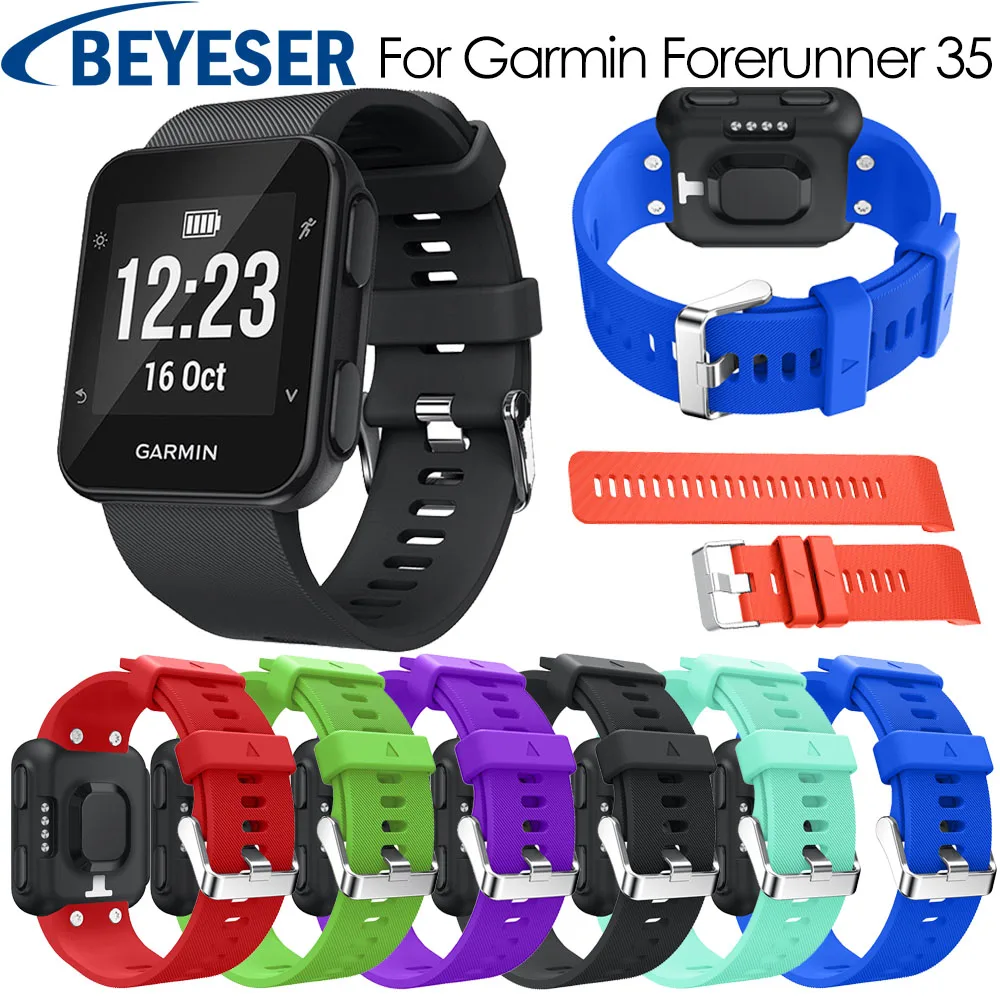 Силиконовый ремешок для наручных часов Garmin Forerunner 35 сменный браслет 35|Ремешки