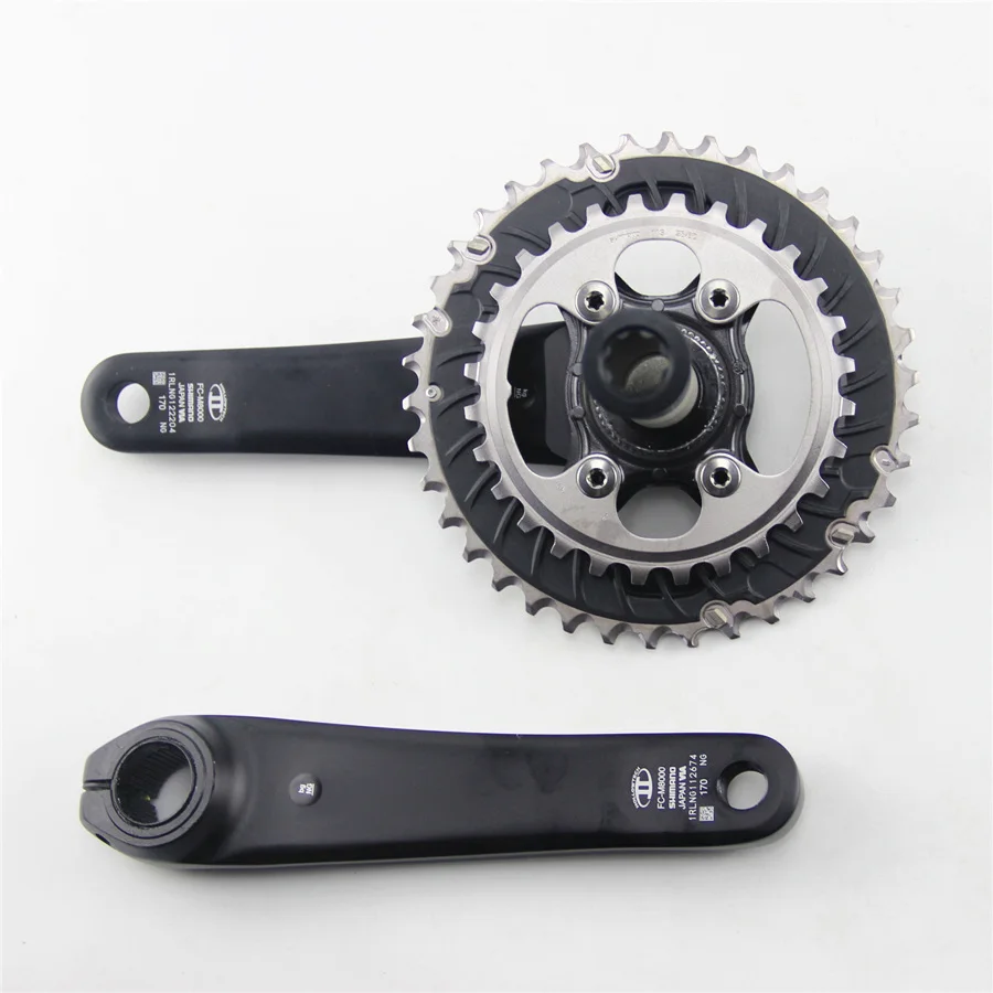SHIMANO DEORE XT FC M8000 2x11 speed 24 34T 26 36T 28 38T 165 мм 170 175 HOLLOWTECH II шатун|Шатун и передняя звездочка
