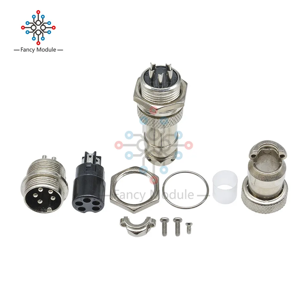 GX16-5 1 компл. GX16 16 мм 2/3/4/5/6/7/8/9/10Pin Мужской Женский провода Панель Разъем круговой авиации разъем высокое качество - Цвет: GX16-5