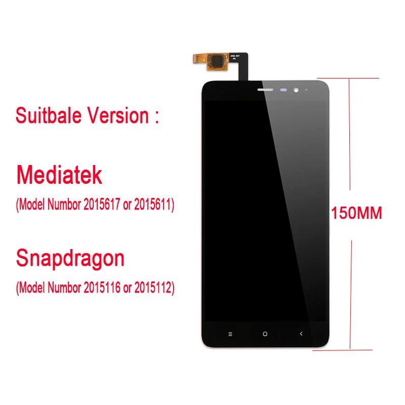 150 мм Mcdark ЖК-экран 5 ''для Xiaomi redmi note 3 Аксессуары ЖК-дисплей + сенсорный экран