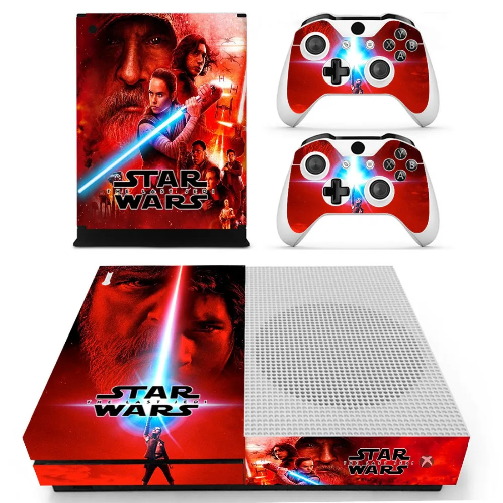 Звездные войны: последние наклейки Jedi Vinly Skin для консоли XBOX One S с двумя