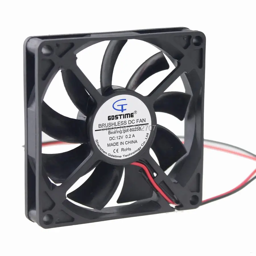 Gdstime doubel шарикоподшипник 12 В 2Pin 8 см 80x80x15 мм 80 Процессор корпус cooler бесщеточный