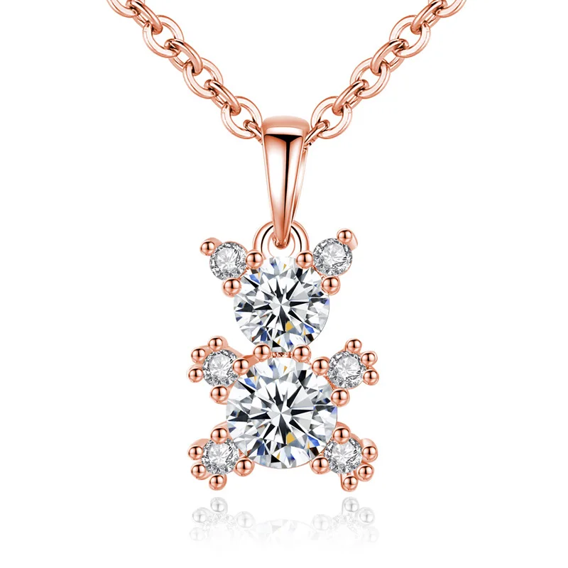 Ожерелье с кулоном в вечерние медведя Роло Креста фианитом AAA +|f pendant|jewelry necklace