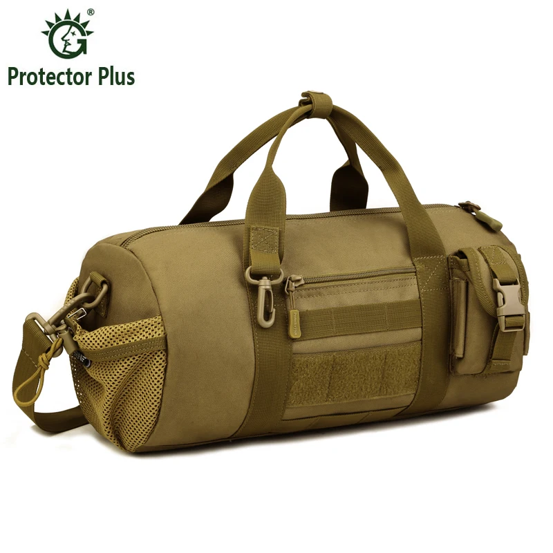 

Men's Brand Travel Shoulder Messenger Bag Men 1000D Nylon Bucket Cylinder Outdoors Bag Army Travel Hike Camp Shoulder Bag
