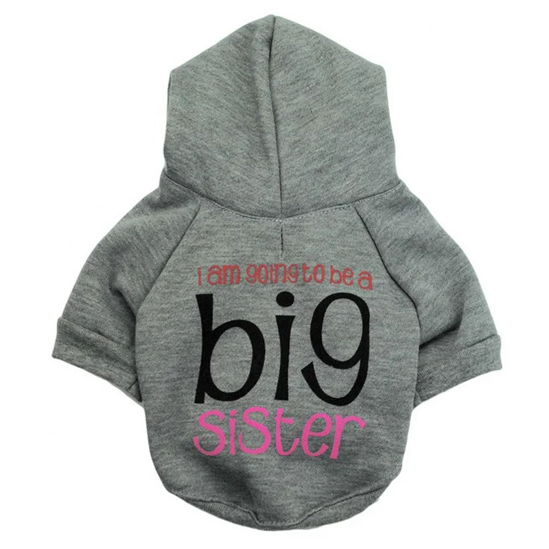 Толстовка с капюшоном одежда для собак спортивная хлопковая костюм старшей