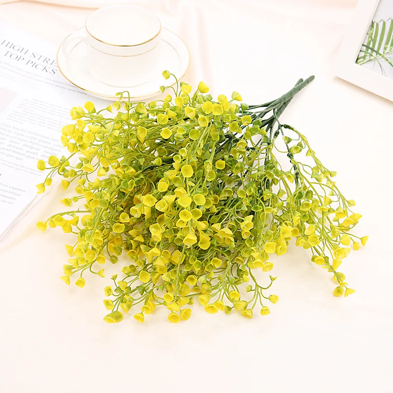 1 шт. искусственный детский дышащий цветок пластиковый гипсофиловый маленький