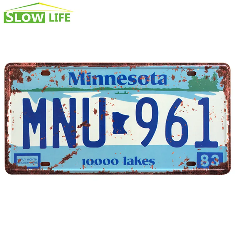 Металлическая пластина для автомобиля Minnesota MNU 961 металлическая Жестяная