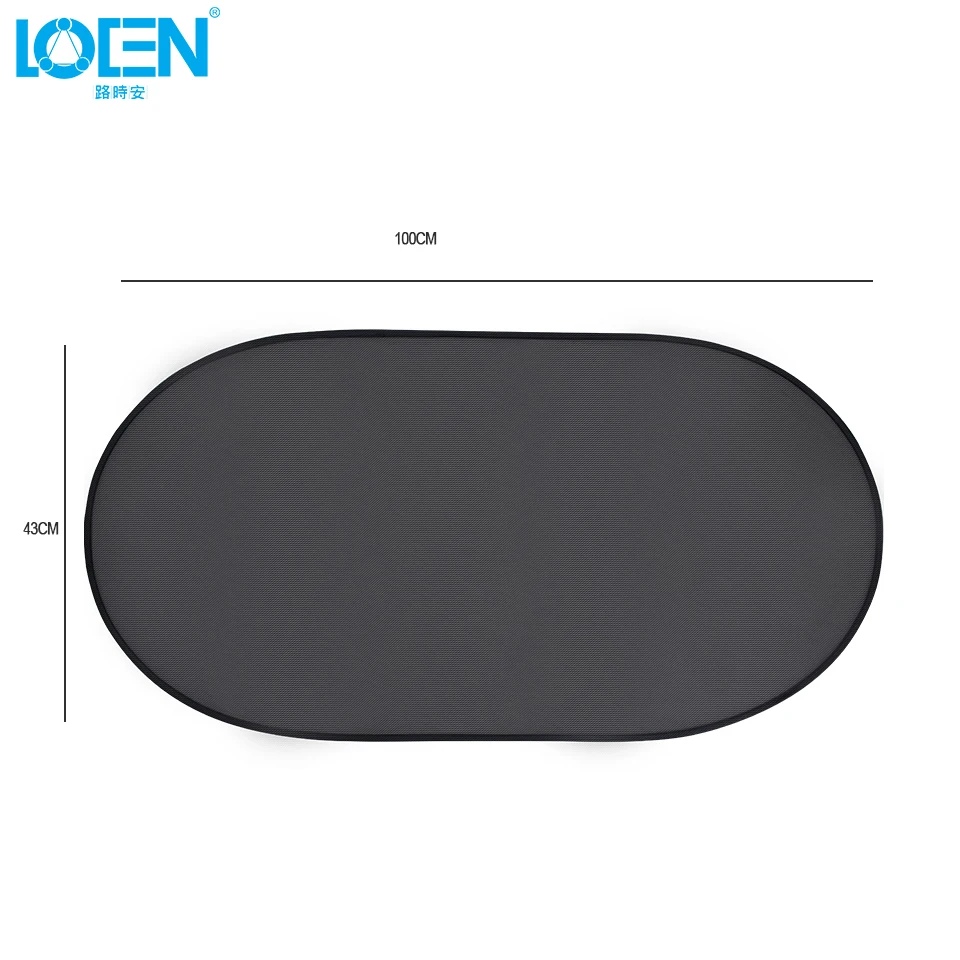 LOEN 1 шт. 100*43 см переносная черная сетка автомобильная задняя шторка на лобовое