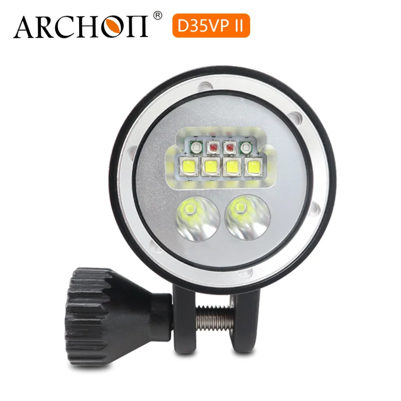 ARCHON D35VP II W41VP Дайвинг видео свет фонарик 4 * CREE XM L2 Макс 2600 люмен погружной фонарь 100