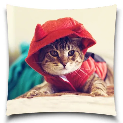 

The cat that is taking photos for you Cotton Polyester Throw Pillow Case Cover