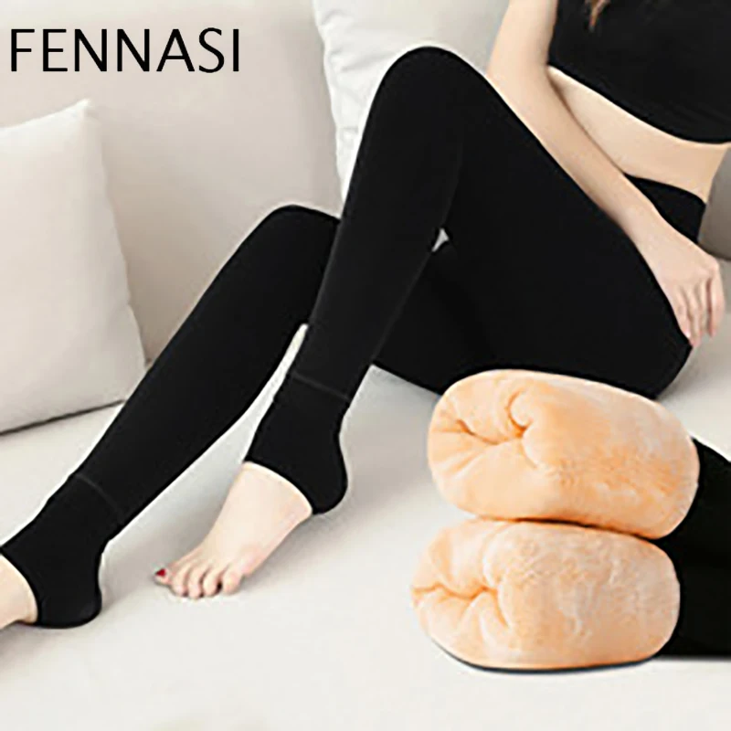 FENNASI Autumn Winter Women's Tights Sexy Pantyhose High Elasticity Stirrup Warm For Women Slim Nylons Lady Black | Женская одежда