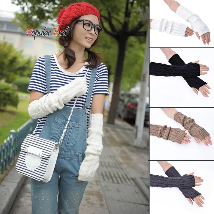 Фото Fashion Arm Warmers Women Long Gloves Knitted Mittens Fingerless Glove For Wholesales 59x Аксессуары для одежды Fashion Arm Warmers Women Long Gloves Knitted Mittens Fingerless Glove For Wholesales 59x Аксессуары для одежды