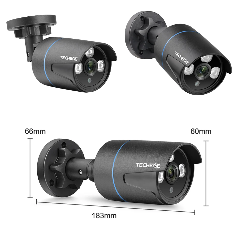 Techege 4CH CCTV система 720P HDMI аналоговая камера высокого разрешения видеонаблюдения