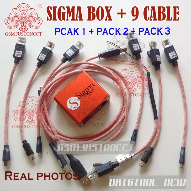 

original new Sigma Box with 9 Cable Set + Sigma Pack 1, 2, 3 Activations