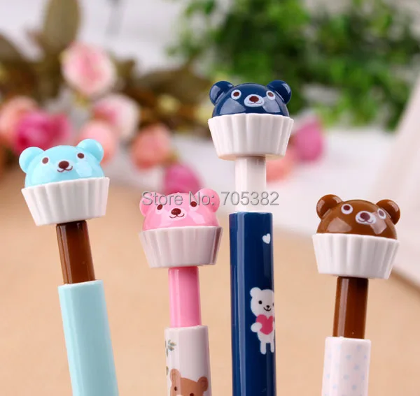 1 шт. каваи медведь форма чашки торт дизайн механические карандаши творческие
