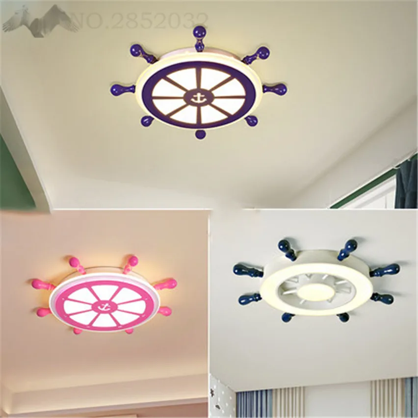 JW _ потолочные светильники в средиземноморском стиле для детской комнаты с
