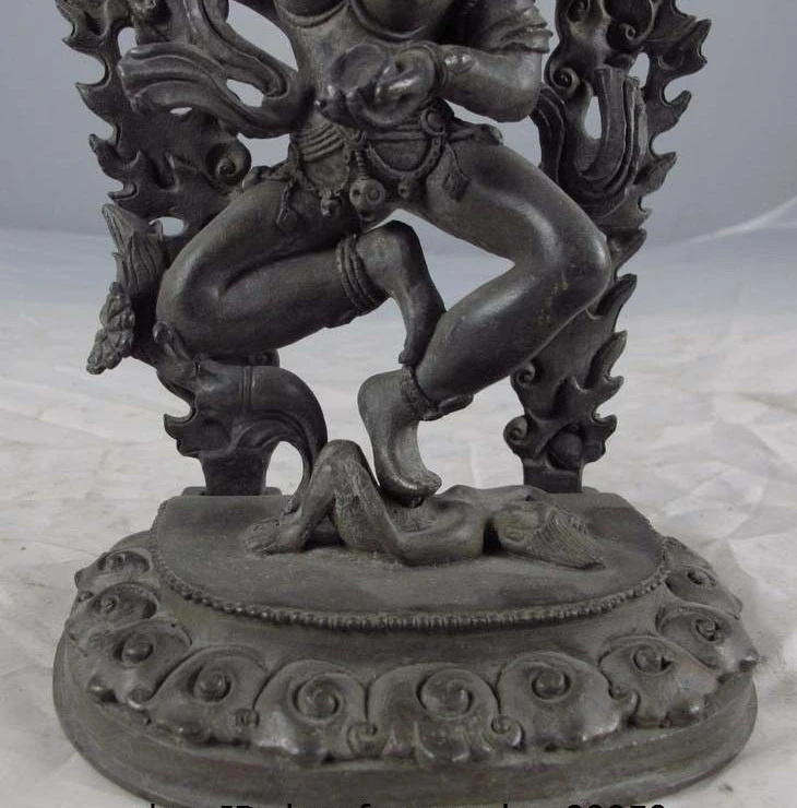 8 Тибетский буддизм старая Чистая медь и бронза Setrap Чэнь Ваджраварахи статуя