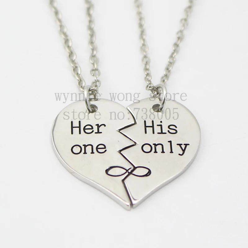 2015 Новый стиль ожерелье с подвеской в виде разбитого сердца комплект из 2