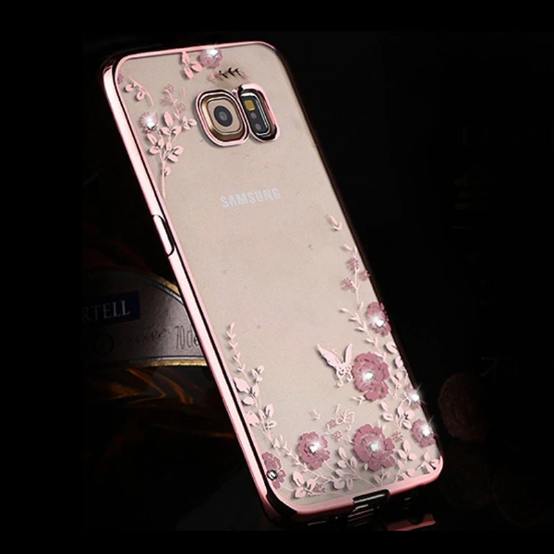 Bling Diamond Clear Case для Samsung Galaxy S7 Edge Силиконовые крышка Luxury ТПУ S 7 край Крышки Coque|case for