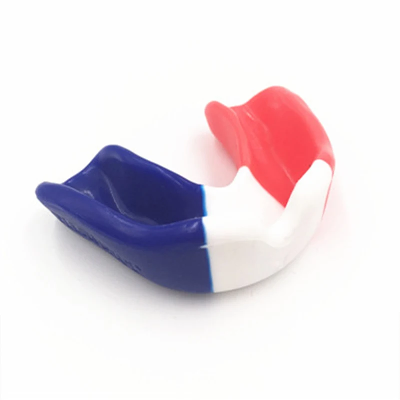 Blue White Red Чемпион выбор многоцветные Капа Муай Тай Бокс ММА резинки щит баскетбол зубы протектор регби взрослый бой зубы Защита - Цвет: Blue White Red