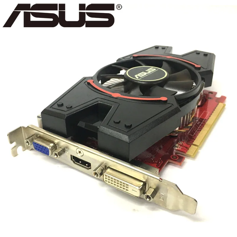 Видеокарта ASUS R7250 2 Гб 128 бит GDDR3 видеокарты для AMD Radeon R7 250 VGA карты б/у эквивалент GT730