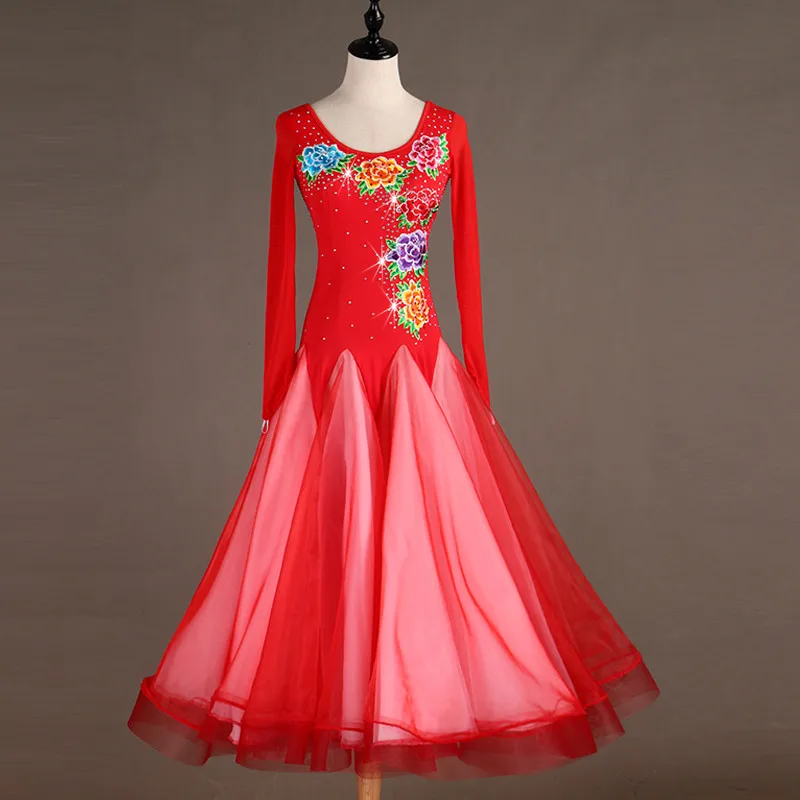 

purple red black ballroom dress women girl ballroom dance competition dresses women waltz dress ballroom dance dress women girl