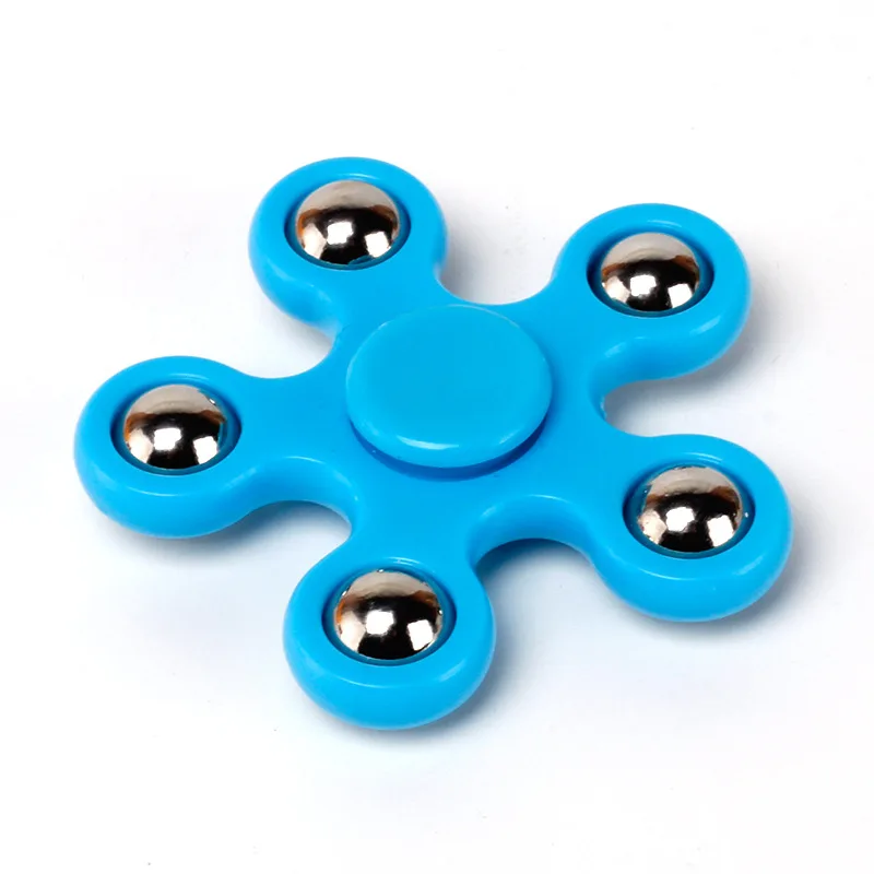 10 шт. пять бусин фиджет Спиннер ручной EDC Spinner пятиугольник Сталь мяч для снятия