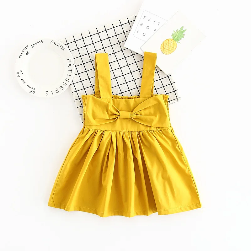 Тепло! Новинка 2017 года летнее Эфирное платье для девочек однотонное принцессы на