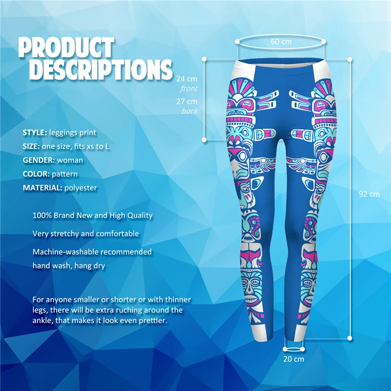 

New Tropical Leaves Blue Print Women Leggings High Elasticity Fitness Leggins Breathable Perspiration Quick Drying Trouser Pants