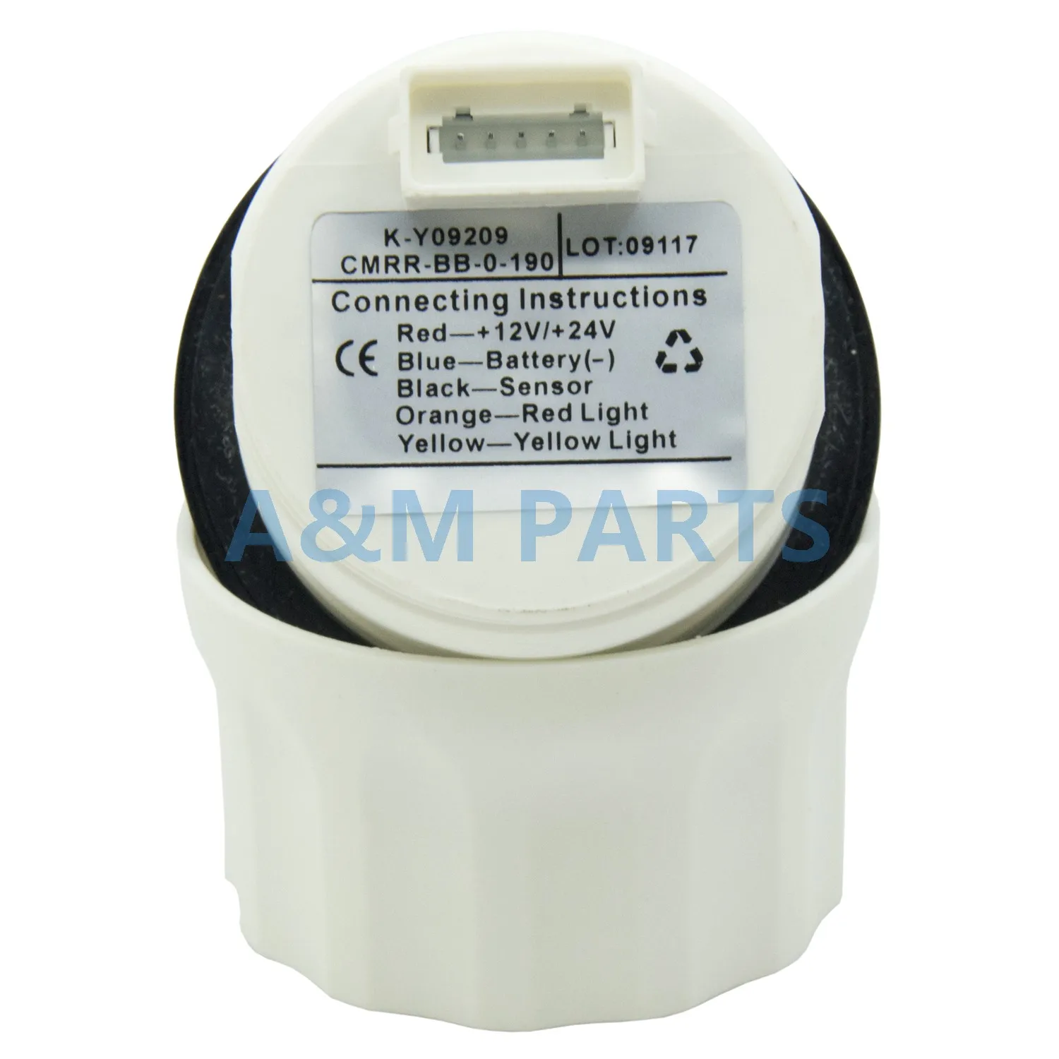 KUS лодка указатель угла поворота руля Калибр 12V 24V с морской датчик угла поворота руля 0-190ohms УФ-фильтр 52 мм с черного цвета